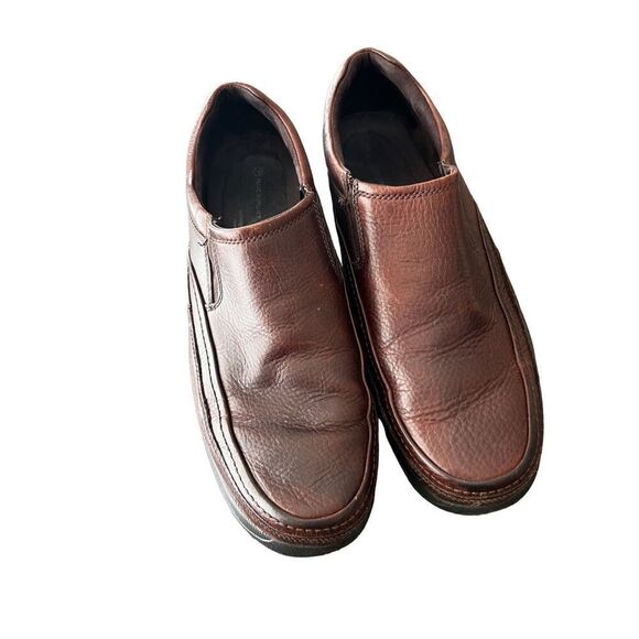 Rockport leather Brown Loafers Dark Brown Tumbled man size 13 - Picture 5 of 8